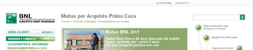 Mutui BNL prima casa